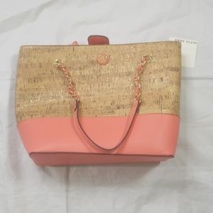 Anne Klein Cork tote bag with purse